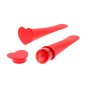 Moule en Silicone avec couvercle pour Glaces Koala Eco Friendly 2 Unités Rouge Plastique 19 x 6 x 6 cm