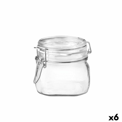 Food Preservation Container Bormioli Rocco Fido Transparent Glass (500 ml) (6 Units)