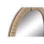 Wall mirror Home ESPRIT Natural Rope Fir Mirror Mediterranean 40 x 3,5 x 50 cm