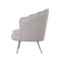 Fauteuil Home ESPRIT Gris Argenté Métal 80 x 75 x 86 cm