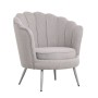 Armchair Home ESPRIT Grey Silver Metal 80 x 75 x 86 cm