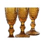 Set of cups Home ESPRIT Amber Crystal 150 ml (6 Units)