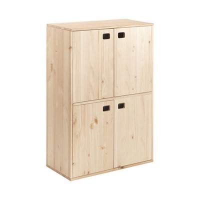 Meuble Astigarraga Dinamic4 4 portes Naturel Bois Pin 105,4 x70,8 x 33 cm