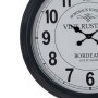 Horloge Murale Blanc Noir Fer 70 x 70 x 6,5 cm