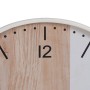 Horloge Murale Blanc Naturel Bois 60 x 60 x 5,5 cm