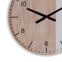 Wall Clock White Natural Wood 60 x 60 x 5,5 cm