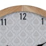 Wall Clock White Natural Wood Crystal 60 x 60 x 6,5 cm