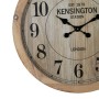 Horloge Murale Naturel Bois Verre 60 x 60 x 6,5 cm