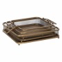 Snack tray Golden Iron 40 x 40 x 10 cm