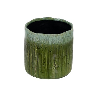 Cache-pot Vert Céramique Ø 23 cm 23 x 23 x 23 cm