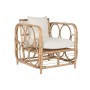 Fauteuil Home ESPRIT Blanc Naturel 72 x 77 x 80 cm