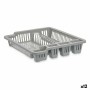 Draining Rack for Kitchen Sink 46 x 8 x 37,5 cm Grey Plastic (12 Units)