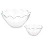 Set of bowls Hasir Transparent Glass (2 Units)