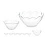 Set of bowls Hasir Transparent Glass (2 Units)