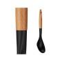 Ladle Black Natural Wood 7 x 33,5 x 3,5 cm (12 Units)