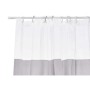 Rideau de Douche Transparent 180 x 180 cm Gris Plastique PEVA (12 Unités)