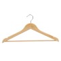 Set of Clothes Hangers 44,5 x 1,2 x 23 cm Brown Wood Metal (24 Units)