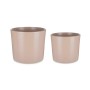 Set de pots Ø 22 cm Ø 27 cm 2 Pièces Beige Argile