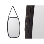 Wall mirror Black Crystal Polyskin 43 x 65 x 3 cm (4 Units)