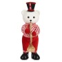 Figurine Décorative Ours Trompette Blanc Noir Rouge polystyrène 15 x 46 x 25 cm (2 Unités)