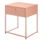 Side table Brown Terracotta Metal 42 x 50 x 35 cm