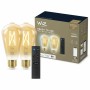 Ampoule à Puce Wiz ST64 E27 50 W Multicouleur Doré 7 W 640 lm (2 Unités)