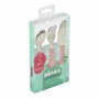 Pieces of Cutlery Béaba Pink Stainless steel 3 Pieces