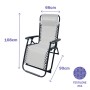 Folding Chair Marbueno Grey 90 x 108 x 66 cm