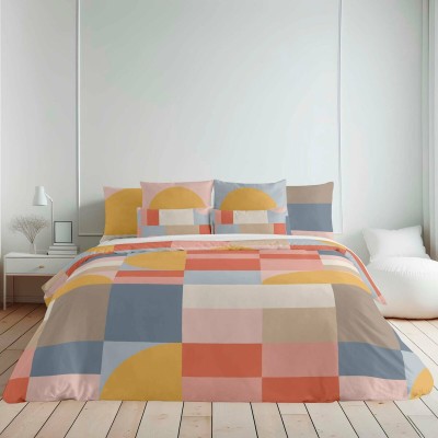 Housse de Couette Decolores Weimar Multicouleur 175 Fils 200 x 200 cm