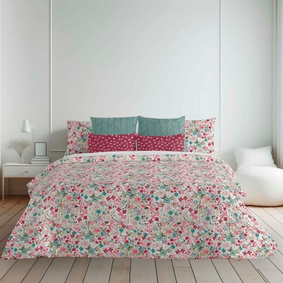 Housse de Couette Decolores Loni Multicouleur 175 Fils 140 x 200 cm