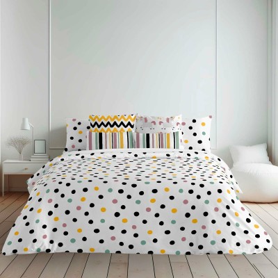 Housse de Couette Decolores Cuzco Multicouleur 175 Fils 200 x 200 cm