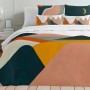 Housse de Couette Decolores Sahara Multicouleur 175 Fils 180 x 220 cm