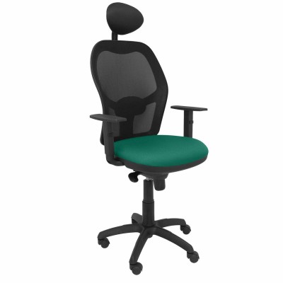 Chaise de Bureau avec Appui-tête Jorquera P&C ALI456C Vert émeraude