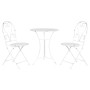 Ensemble Table + 2 Chaises Home ESPRIT Blanc 60 x 60 x 70 cm