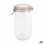 Jar La Mediterránea Hermetic Glass 1,5 L (12 Units)