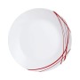 Flat plate Arcopal Domitille Rojo Bicoloured Glass 25 cm (12 Units)