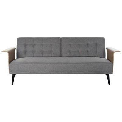 Canapé Convertible DKD Home Decor Marron Gris Métal Urbaine 203 x 87 x 81 cm