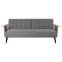 Canapé Convertible DKD Home Decor Marron Gris Métal Urbaine 203 x 87 x 81 cm