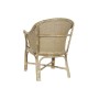 Armchair DKD Home Decor White Brown 66 x 50 x 90 cm