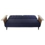 Sofabed DKD Home Decor Blue Brown Black Metal Modern Urban 203 x 87 x 81 cm