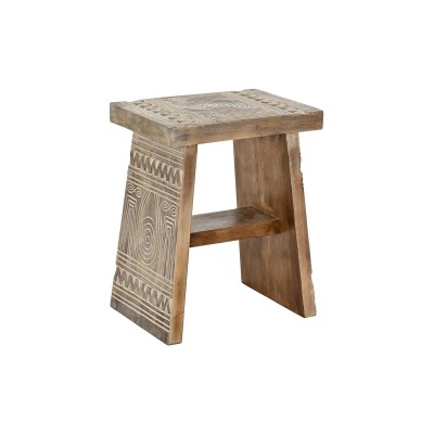 Table d'appoint DKD Home Decor Blanc Naturel 40 x 30 x 50 cm 41 x 30,5 x 50 cm