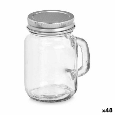 Jug With handle Silver Metal 120 ml 5 x 8,5 x 7 cm (48 Units)