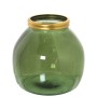 Vase made from recycled glass Alexandra House Living Green Crystal 21 x 20 cm