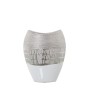 Vase Alexandra House Living Silver Ceramic 18 x 10 x 21 cm