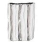 Vase Alexandra House Living Blanc Argenté Céramique 19 x 8 x 25 cm