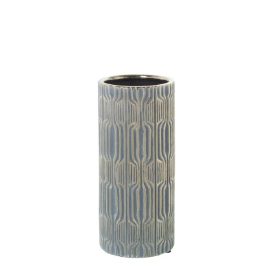 Vase Alexandra House Living Grey Ceramic 12 x 26 cm