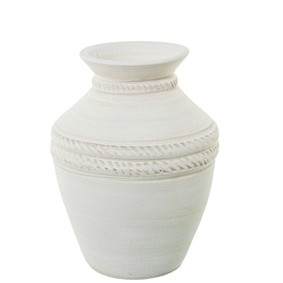 Vase Alexandra House Living White Ceramic 26 x 35 cm