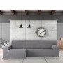 Left long arm chaise longue cover Eysa TROYA Grey 170 x 110 x 310 cm