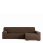 Right long arm chaise longue cover Eysa TROYA Brown 170 x 110 x 310 cm