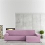 Right long arm chaise longue cover Eysa BRONX Pink 170 x 110 x 310 cm